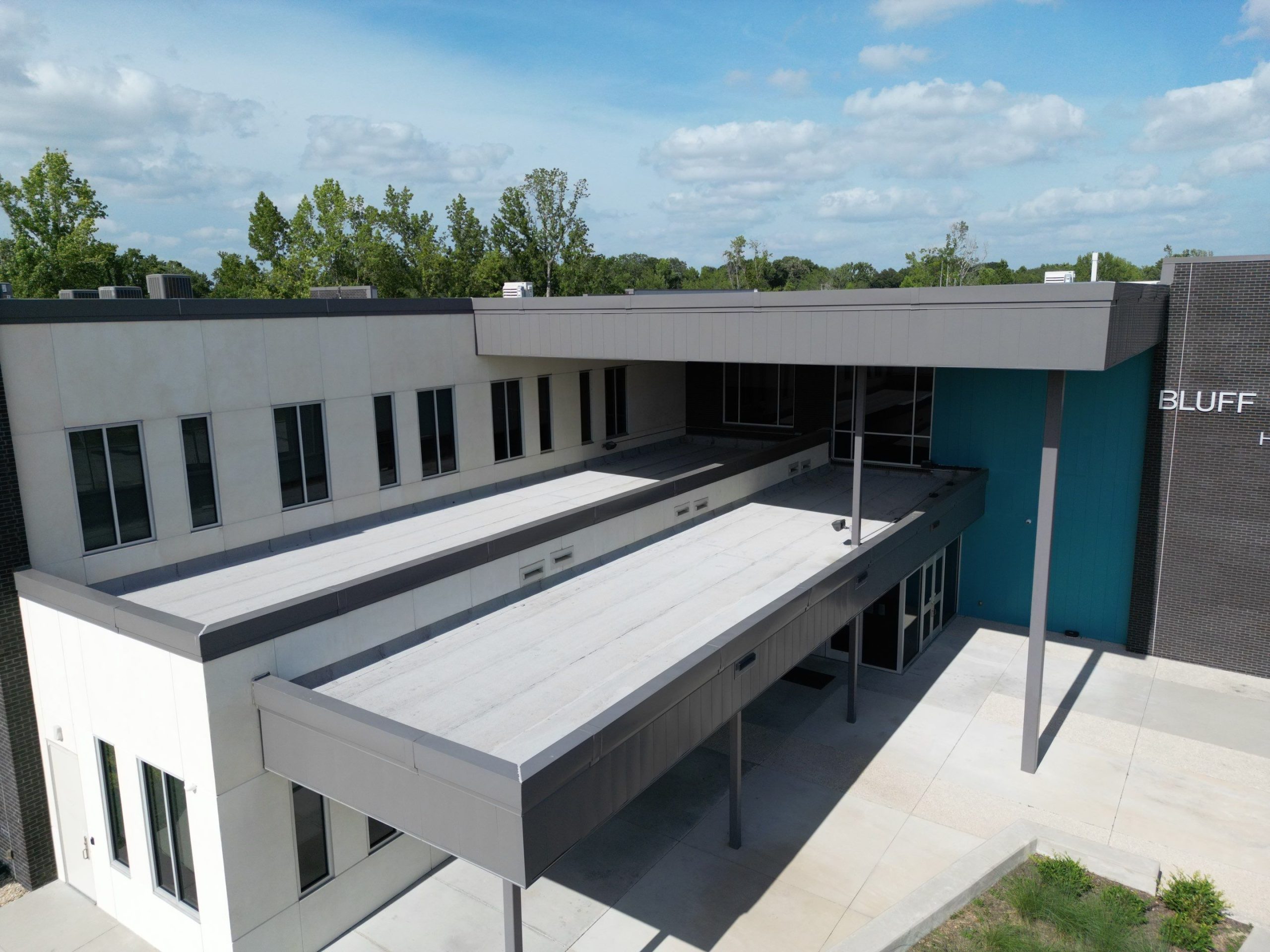 Bluff Middle School, Modified Bitumen Roofing