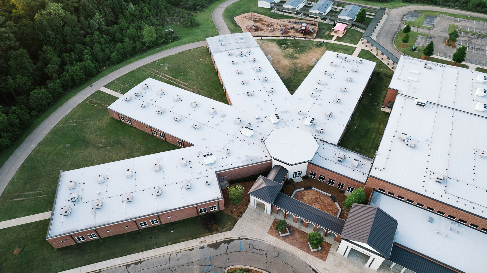Northside Eastside Elementary, TPO and PVC Roofing